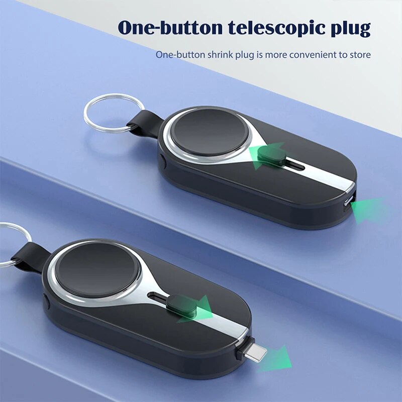 Portable Powerbank for Apple Watch Charger Key Chain Mobile Phone