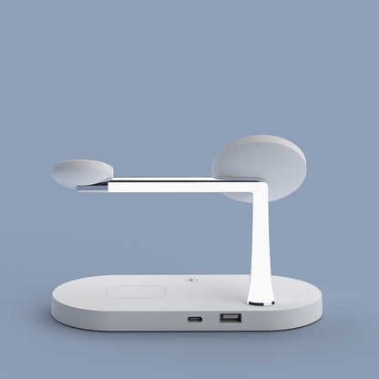 Qi Wireless Charger Stand For Iphone 14 13 12 Pro Max 3 In 1 Fast