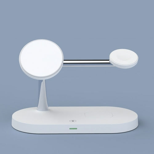Qi Wireless Charger Stand For Iphone 14 13 12 Pro Max 3 In 1 Fast