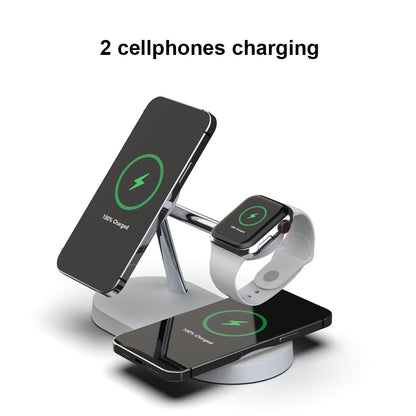 Qi Wireless Charger Stand For Iphone 14 13 12 Pro Max 3 In 1 Fast