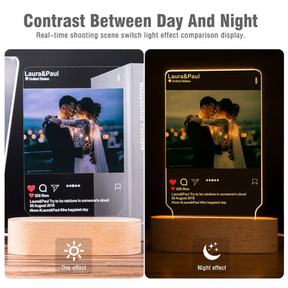 Personalized 3D Photo Lamp Custom Photo And Text Customized