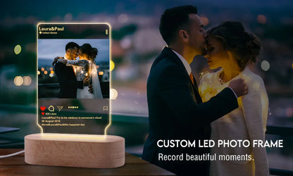 Personalized 3D Photo Lamp Custom Photo And Text Customized