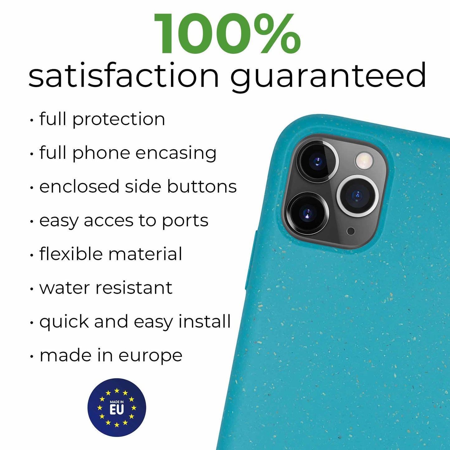 Biodegradable Personalized Phone Case - Ocean Blue