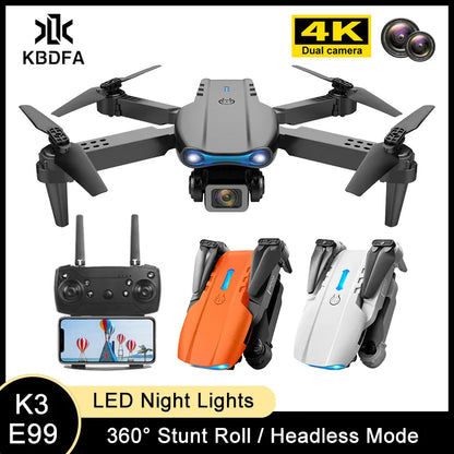 KBDFA K3 E99 Pro Drone Professional Quadcopter Obstacle Avoidance