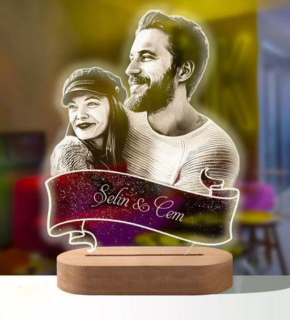 Personalized 3D Photo Lamp Custom Photo And Text Customized