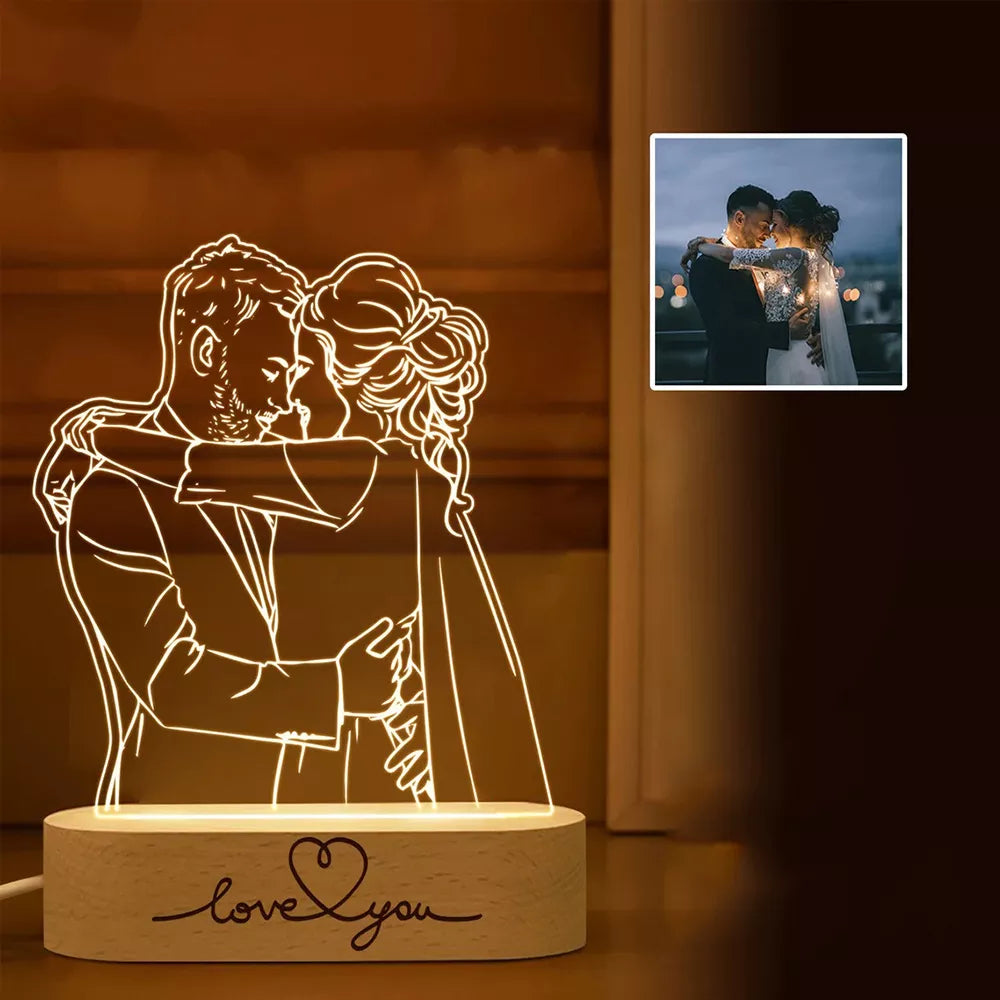 Personalized 3D Photo Lamp Custom Photo And Text Customized