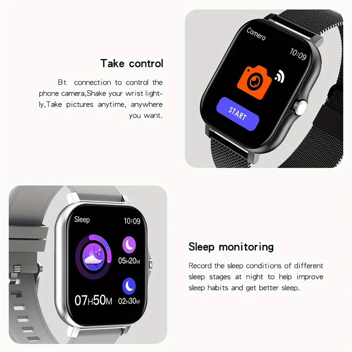 2023 NEW SmartWatch Android Phone 1.44" Color Screen Full Touch Custom