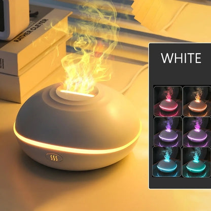7 Color Flame Aroma Diffuser 200ml Fire Flame Humidifier Home USB