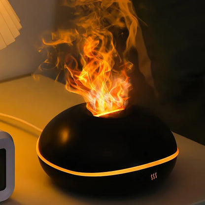 7 Color Flame Aroma Diffuser 200ml Fire Flame Humidifier Home USB