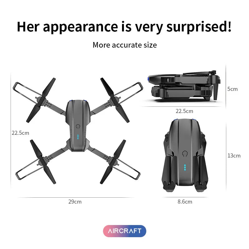 KBDFA K3 E99 Pro Drone Professional Quadcopter Obstacle Avoidance