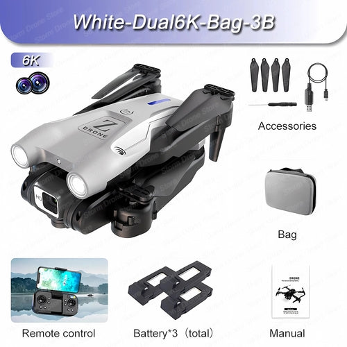 Newest T1 Mini Drone 4KDual HD Profesional RC Quadcopter 8K Drone