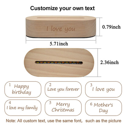 Personalized 3D Photo Lamp Custom Photo And Text Customized